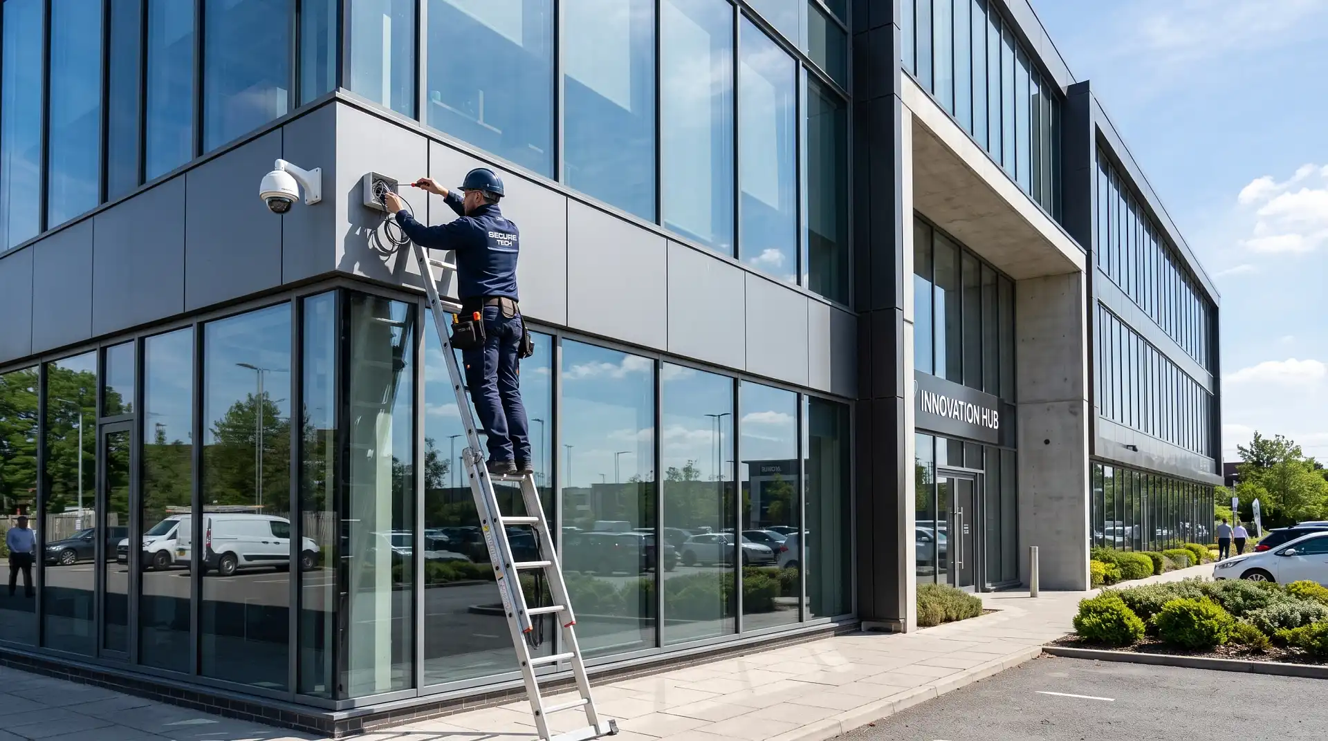 Pemasangan CCTV & Sistem Keamanan Gedung Komersial